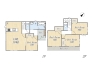 【F号棟】
Plan：4LDK+カースペース2台
土地面積：112.07㎡（33.90坪）
建物面積：95.23㎡（28.80坪）