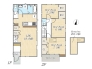 【間取り図】1号棟　3LDK+2WIC
