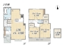 【間取り図:2号棟】3LDK+WIC+SIC+小屋裏収納+カースペース