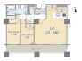 【間取り図】2LDK+WIC+SIC+Pantry