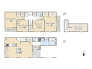 【間取り図】
1号棟　3SLDK+小屋裏収納+ビルトインガレージ