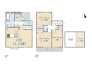 【間取り図】B号棟　3LDK+Loft+カースペース2台可
