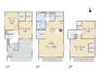 【間取り図】
Plan：3SLDK+4WIC+SIC+パントリー+ビルトインガレージ