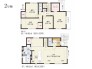 2号棟 【間取り図】2LDK+2S+WIC+カースペース2台