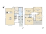 【間取り図】4LDK+WIC+SIC+Pantry+カースペース2台

