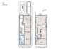 【5号地　参考プラン】
建物参考価格：1630万円／建物面積：95.75㎡
