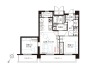 【間取り図】2LDK + Pantry
