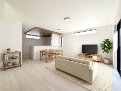 【LDK:16帖】
本画像はCGで作成しており、実際に現地に家具は配置しておりません。また、価格に家具は含まれません。