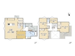 【プラン例】
Plan:4LDK+SIC+pantry+ウッドデッキ+ワイドバルコニー
建物参考価格:2500万円