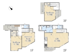 【間取り図】2SLDK