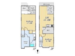 【間取り図】2LDK+サウナルーム+WIC+シャワールーム