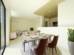 【LDK:16帖】
本画像はCGで作成しており、実際に現地に家具は配置しておりません。また、価格に家具は含まれません。