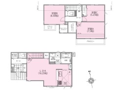 【間取り図】3LDK+2WIC+SIC+Pantry+カースペース