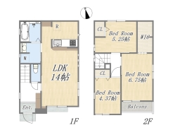【5号棟】3LDK+WIC+カースペース