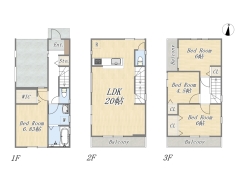 【間取り図】3号棟 4LDK+WIC+ビルトインガレージ