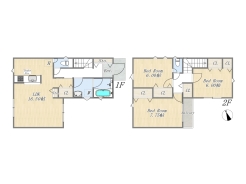 【間取り図】3LDK+床下収納