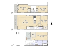 【1号棟】3SLDK+WIC