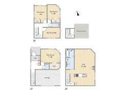 【間取り図】3号棟 4LDK+WIC+ルーフバルコニー