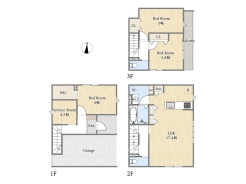 【間取り図】3SLDK+WIC+パントリー