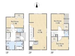 【間取り図】3LDK