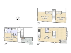 【間取り図】2SLDK+パントリー+カースペース