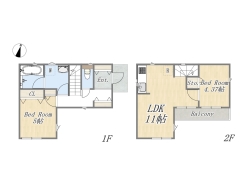 【1号棟】2LDK+カースペース