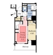 【Plan】1LDK+SIC+ワイドバルコニー