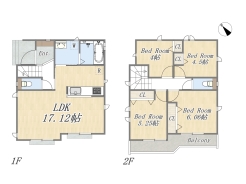 【A号棟】4LDK+カースペース2台可