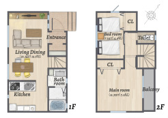 【間取り図】2LDK+SIC