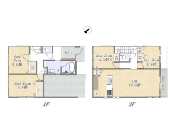 【3号地 参考プラン】
建物参考価格:2,321万円/建物面積:30.63坪