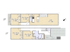 【1号地 参考プラン】
建物参考価格:2,321万円/建物面積:30.80坪