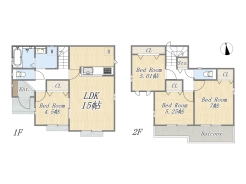 【間取り図】4LDK+カースペース