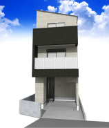 【建物完成イメージパース:1号棟】
※イメージ画像と実際の物件とは異なる場合がございます。