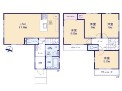 【3号棟】4LDK+カースペース2台