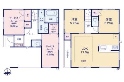 【D号棟】2LDK+2S+WIC+カースペース