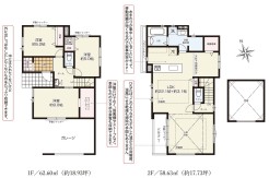 【間取り図】3LDK+WIC+SIC+カースペース