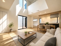 【LDK:20.1帖】
本画像はCGで作成しており、実際に現地に家具は配置しておりません。また、価格に家具は含まれません。