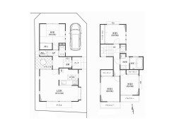 【間取り図】4LDK+カースペース