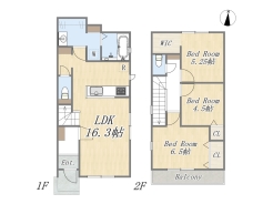【2号棟】3LDK+WIC+カースペース