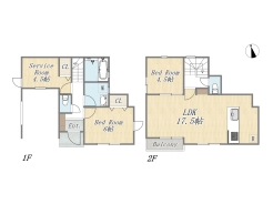 【間取り図】2SLDK+ビルトインガレージ
