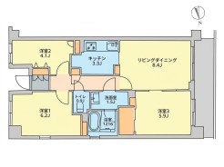 【間取り図】
3LDK