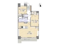 【間取り図】2LDK