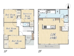 【2号棟】
3SLDK+カースペース