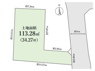 中野区新井3丁目 建築条件付き売地 全1区画