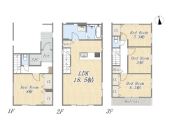 【間取り図】4LDK+SIC+Pantry+ビルトインガレージ