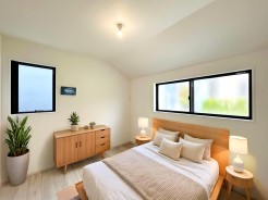 【Room:5.2帖】
木肌の温もりが心地よい、穏やかな空間。
本画像はCGで作成しており、実際に現地に家具は配置しておりません。また、価格に家具は含まれません。