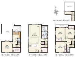 【間取り図】4LDK+ルーフバルコニー