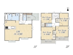 【参考プラン】
建物参考価格:1500万円/建物面積:85.70㎡