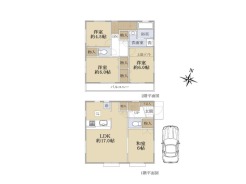 【間取り図】4LDK+ロフト+カースペース