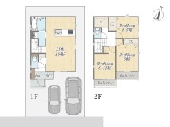 【5号地 参考プラン】
Plan:3LDK+SIC+FC+カースペース2台
建物参考価格:2000万円
建物面積:79.48㎡